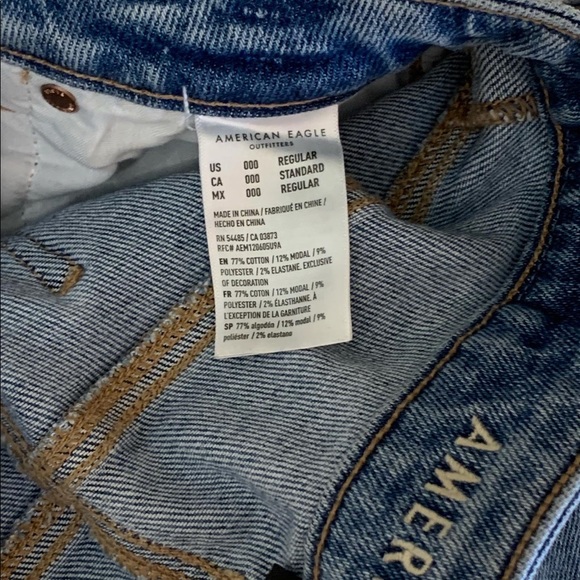 American eagle slim ripped jeans size 000 - Picture 3 of 3